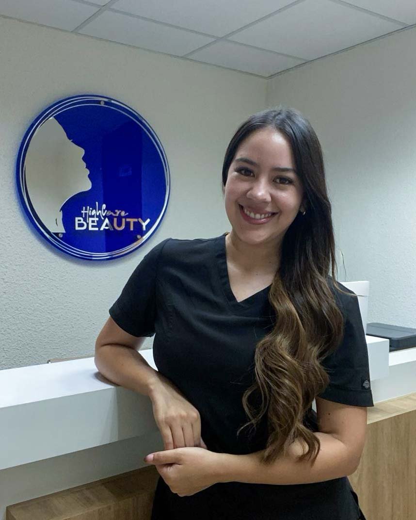 Rocío muñoz Kinesióloga de clínica estética high care beauty en Antofagasta.