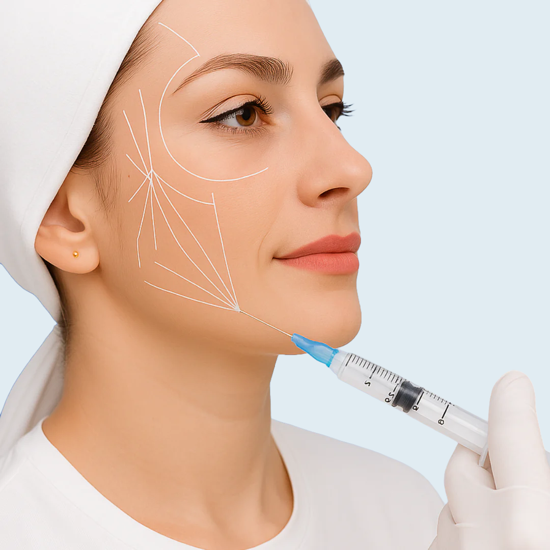 Aplicación de Bioestimuladores de Colágeno en mujer joven